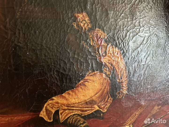 Картина маслом на холсте старинная