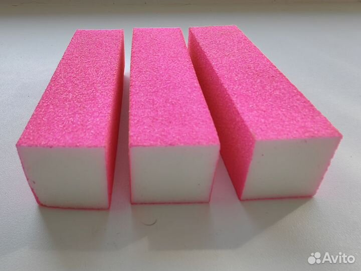 Набор для маникюра (пилка, баф, щетка), бафы