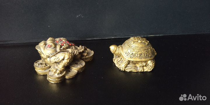 Лягушка денежная и Черепахи, статуэтки