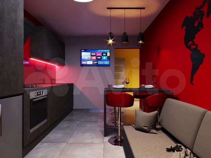 1-к. квартира, 43 м², 9/9 эт.