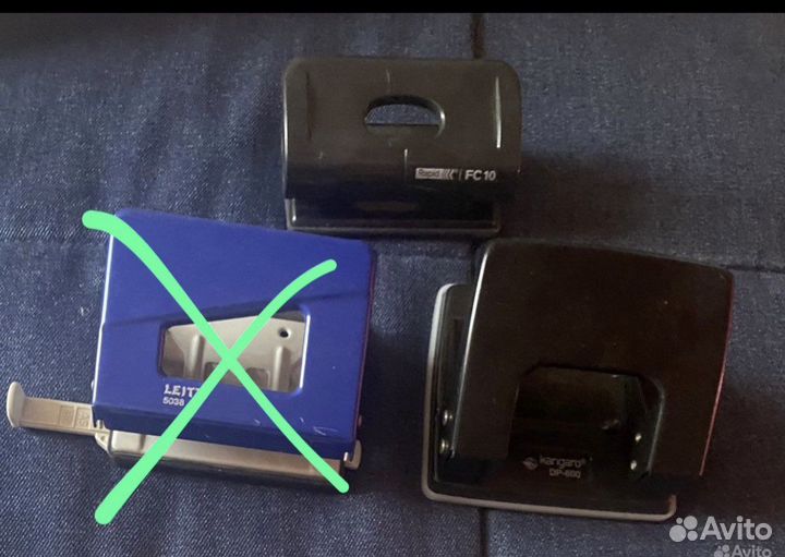 Дырокол на 2 отверстия