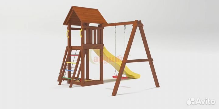 Детская площадка Савушка Мастер 7 (Махагон)