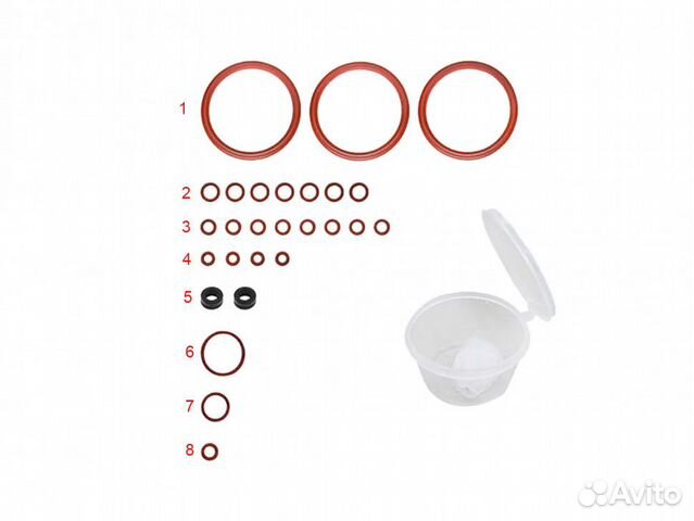 Ремкомплект для полной переборки поршня термоблока