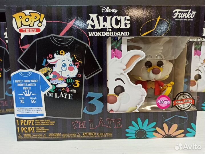 Набор Фигурка+Футболка Funko POP Tee Alice in Wond