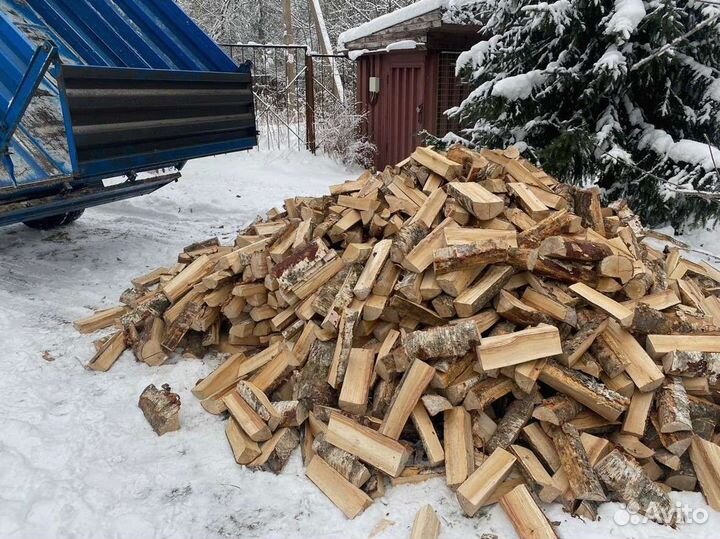 Дрова березовые. Колотые