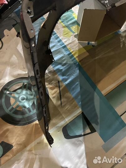 Бампер задний KIA RIO 4 FB седан серый В цвет бу