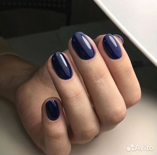 Маникюр, гель-лак, выравнивание н.п., наращивание