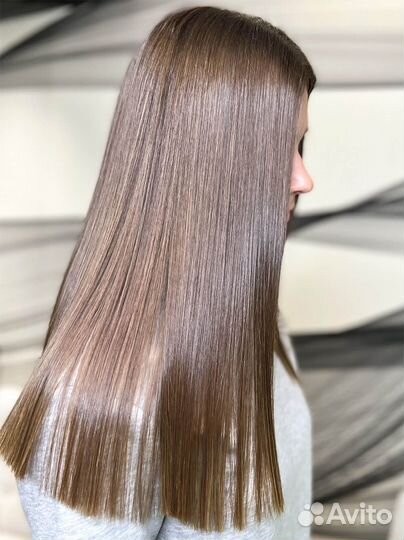Модель на кератиновое выпрямление волос