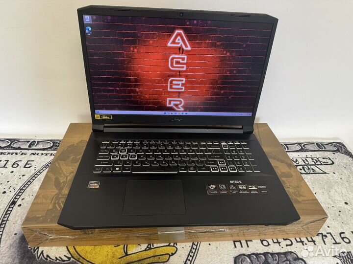 Игровой Ноутбук Acer nitro 5 17.3/RTX3070