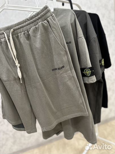 Костюм шорты и футболка Stone Island