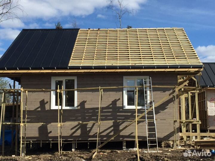 Кровля,стропильные системы, фасадные работы монтаж