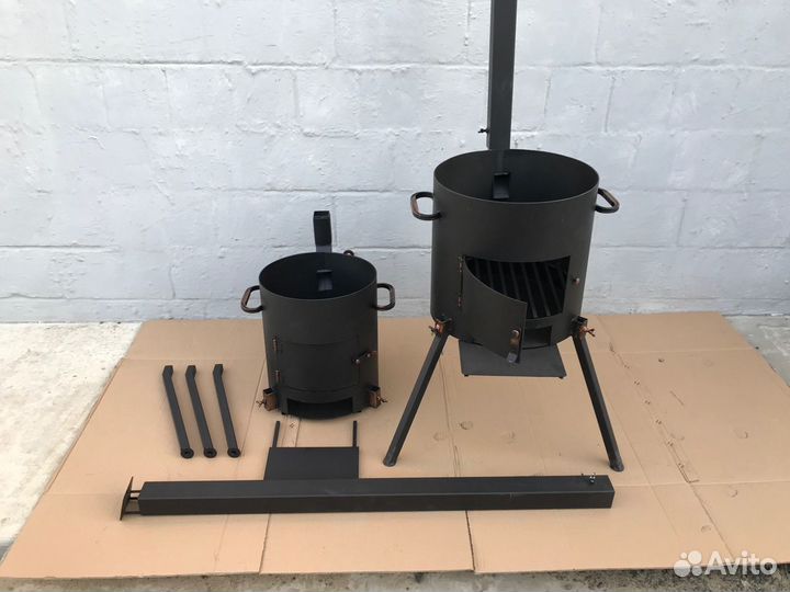 Печь под казан с зольником Премиум из 3мм