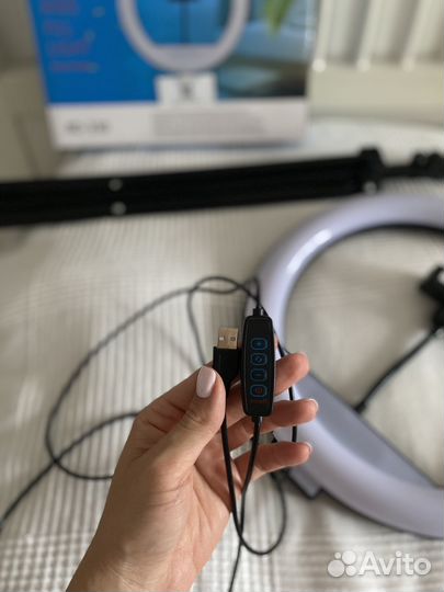 Кольцевая лампа со штативом 33 см