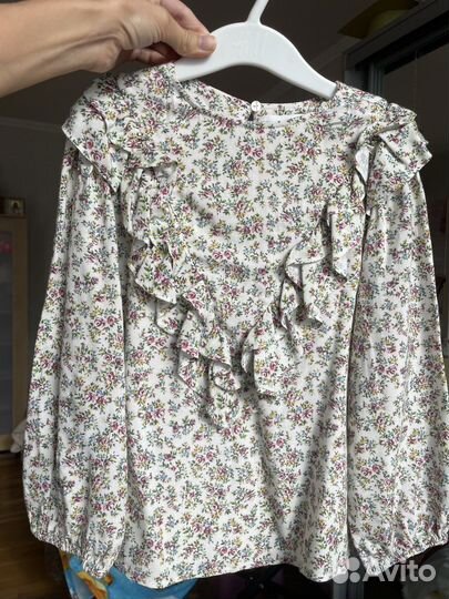 Блузка zara 128 новая