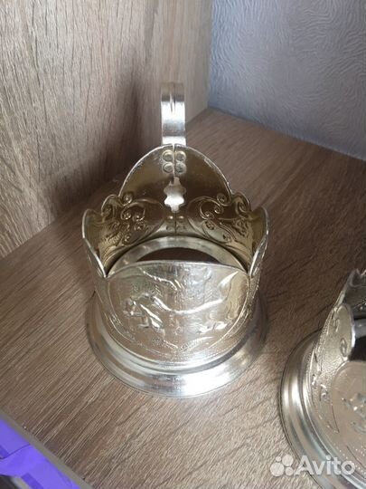 Подстаканники СССР алюминиевые винтаж