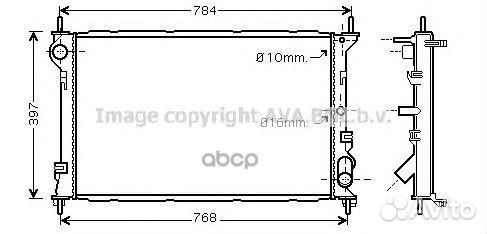 FDA2411 Радиатор ford transit connect 1.8TD 02