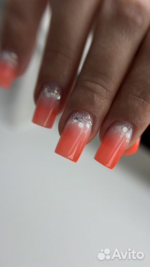 Модели выкладной френч/Маникюр/Наращивание на дому