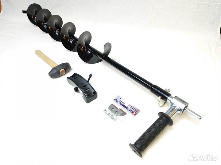 Ледобур шнек с адаптером под шуруповерт