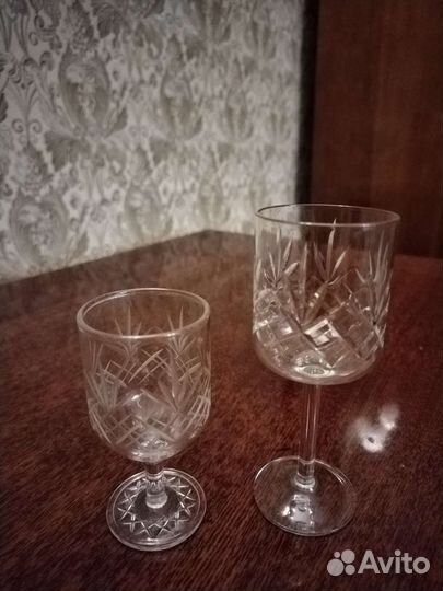 Бокалы, рюмки, креманка