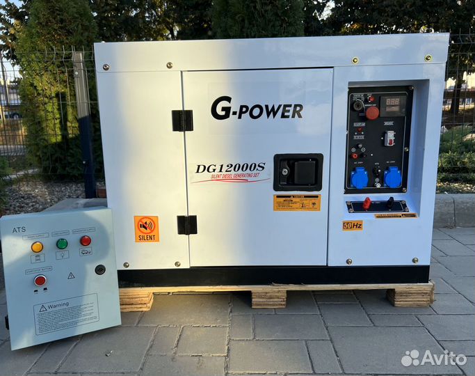 Дизельный генератор 12 кВт g-power