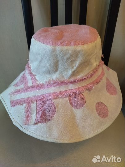 Новая шляпа летняя натуральный лён