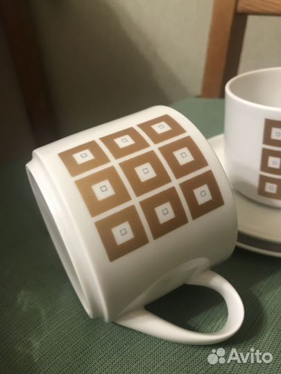 Чашка с блюдцем 2 штуки