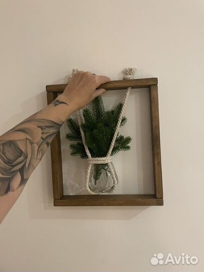 Новогодний декор, Гидропонная ваза, Рамка