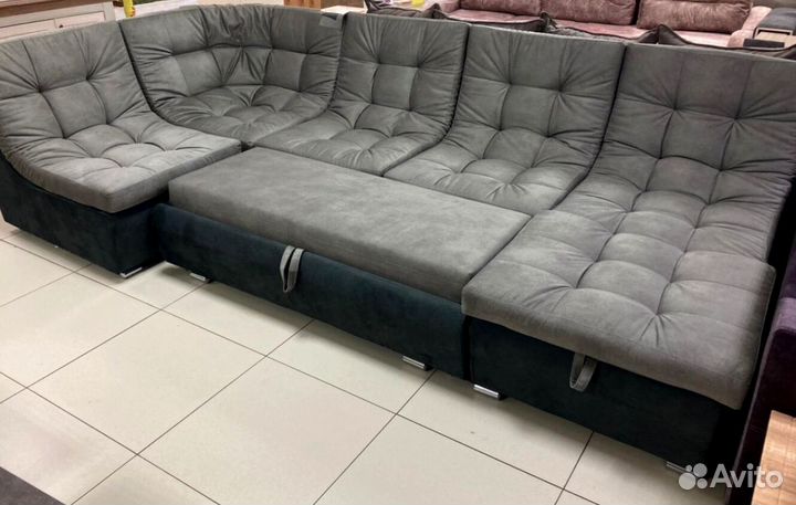 П образный диван