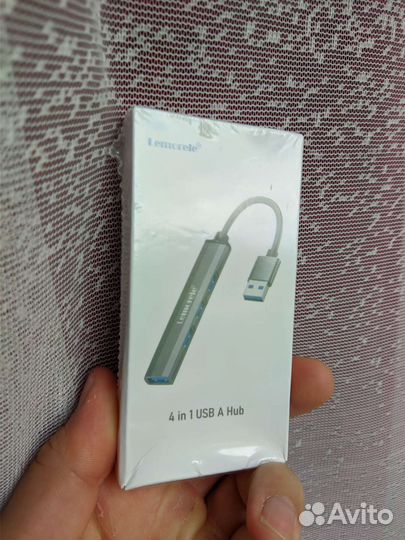 Usb 3.0 хаб Lemorele, 4 в 1, новый