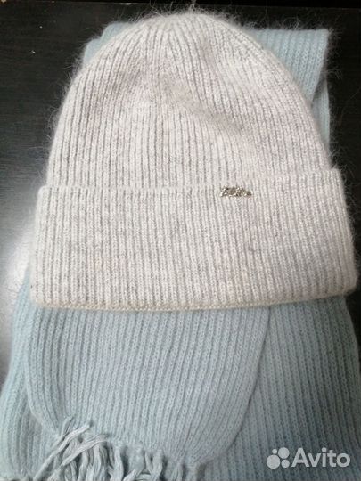 Комплект Шапка и шарф женский из ангоры