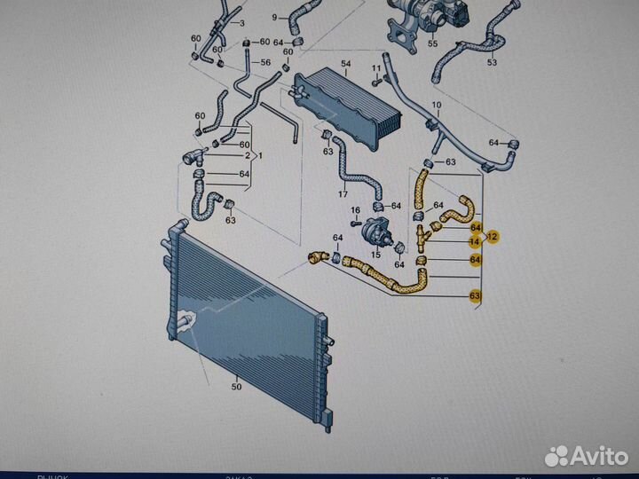 Патрубок охлаждения Volkswagen Caddy 4 2019