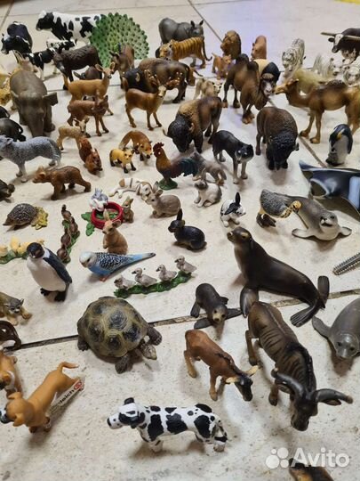 Фигурки schleich 120шт