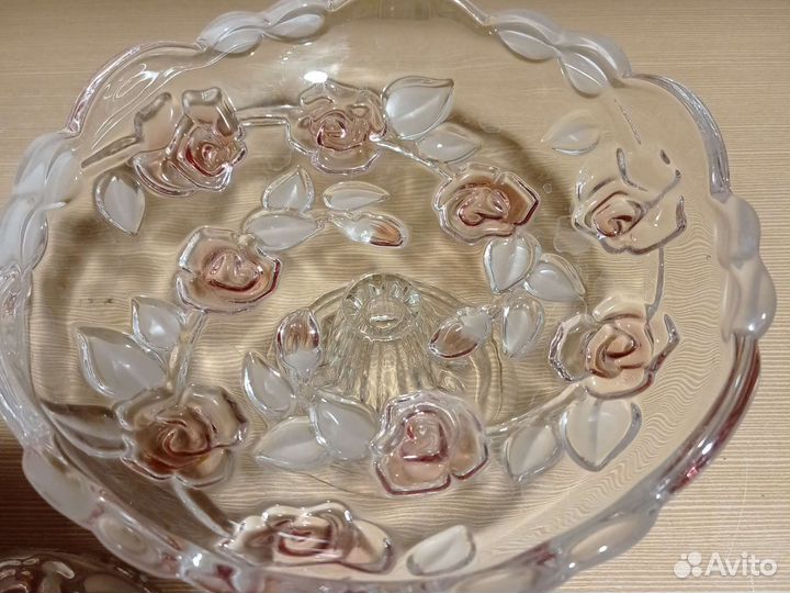 Хрустальная конфетница СССР Германия