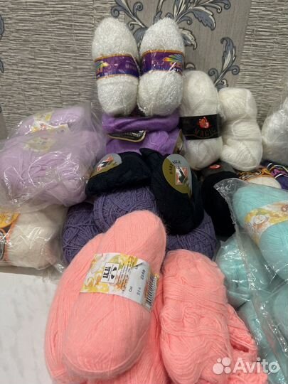 Продаю пряжу,нитки мохер-акрил,альпака)