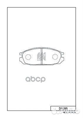 Колодки тормозные дисковые Nissan d1095 Kashiyama