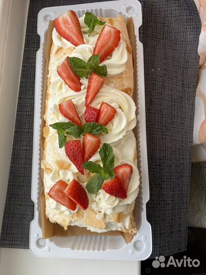 Меренговый рулет