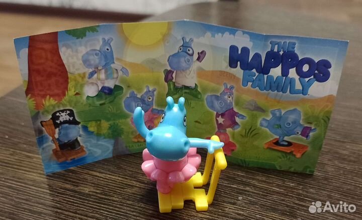 Киндер игрушки бегемоты The Happos Family