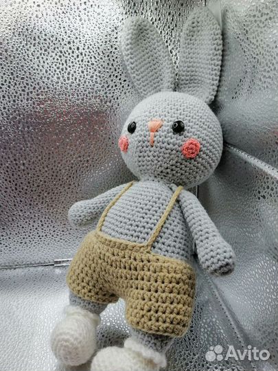 Вязаный заяц,котик,жираф,мопс