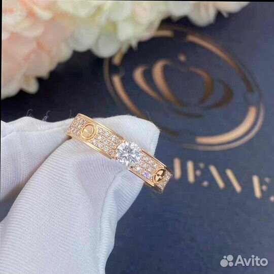 Cartier Love Solitaire Розовое золото