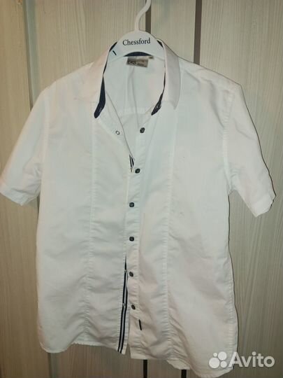 Рубашка белая с коротким рукавом