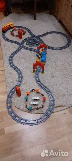 Детский конструктор город с железной дорогой