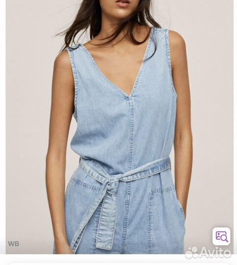 Комбинезон джинсовый mango