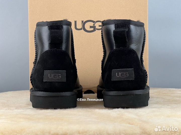 Угги мужские Ugg Mens Classic Mini Metallic Black