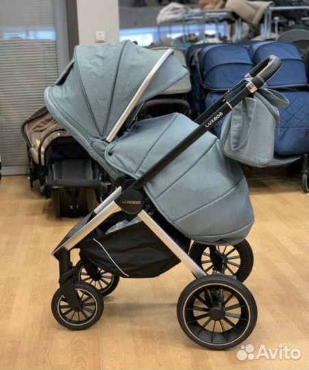 Коляска 3в1 Новая качество (оливковый)