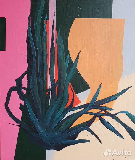 Картина абстракция холст масло акрил