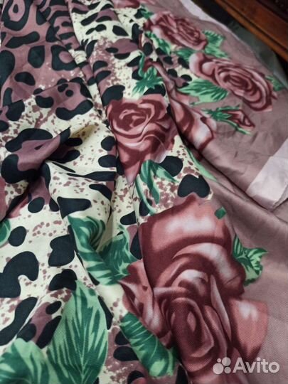 Платок 95см dolce gabbana шелк италия