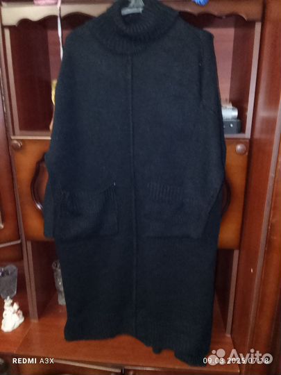 Платье теплое длинное 50-54