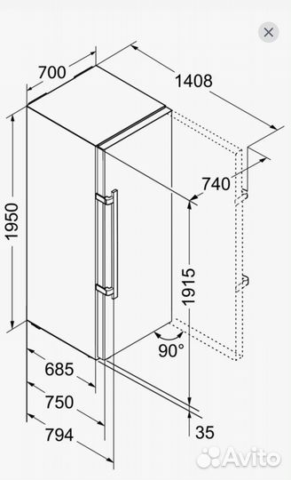 Холодильная камера liebherr Комфорт