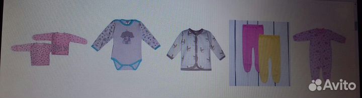 Пакет вещей на девочку 56-74 размер