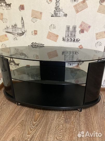 Стеклянная тумба под тв телевизор